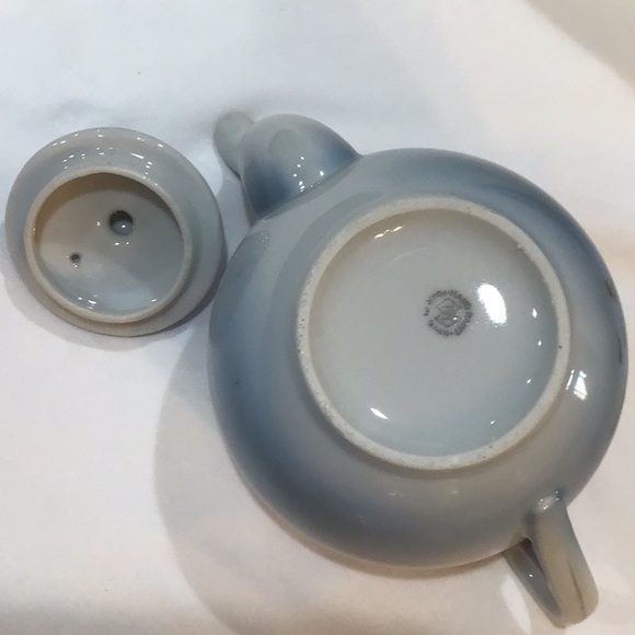 Japan Landscape winter farm theme hand painted vintage teapot EUC - Picture 4 of 7